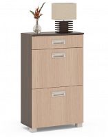 тумба для обуви сто-2м, цвет дуб венге/белёный дуб в Череповце