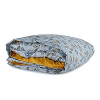 пододеяльник двухсторонний из сатина горчичного цвета с принтом ягоды тайги в Череповце