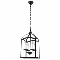 дизайнерская подвесная люстра spot light cage 9500404 черная в Череповце