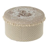 коробка с крышкой margie бежевого цвета в Череповце