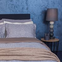 комплект постельного белья decoflux сатин 1.5 спальный versaille grey в Череповце