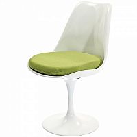 стул eero saarinen style tulip chair зеленая подушка в Череповце