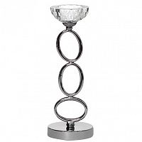 подсвечник серебрянный со стеклянной чашей, 31 см в Череповце