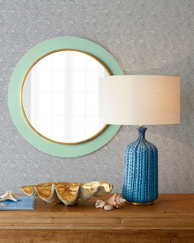 зеркало большое круглое бирюзовое минди в Череповце