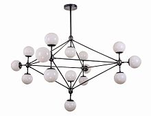 люстра modo 15 black+white черная, белые плафоны в Череповце