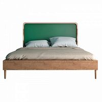кровать полутораспальная 120х190 зеленая ellipse в Череповце