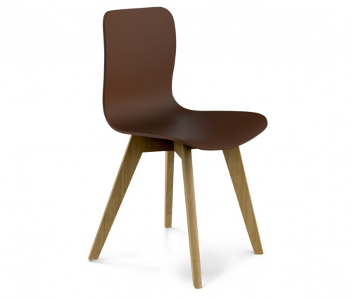 стул dsw коричневый s42 (eames style) в Череповце