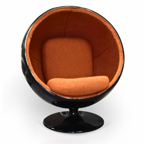 кресло ball chair черно-коричневое в Череповце