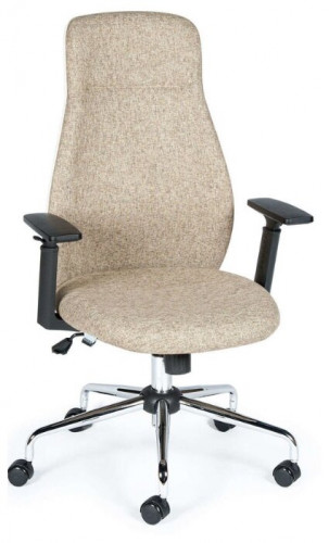 кресло для руководителя norden chairs милан, обивка: текстиль, цвет: ткань светло-бежевая в Череповце