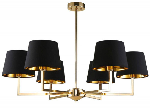 подвесная люстра crystal lux conte sp6 черная в Череповце