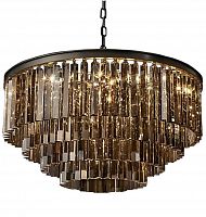 люстра odeon 4 rings smoke черное основание, дымчатое стекло в Череповце