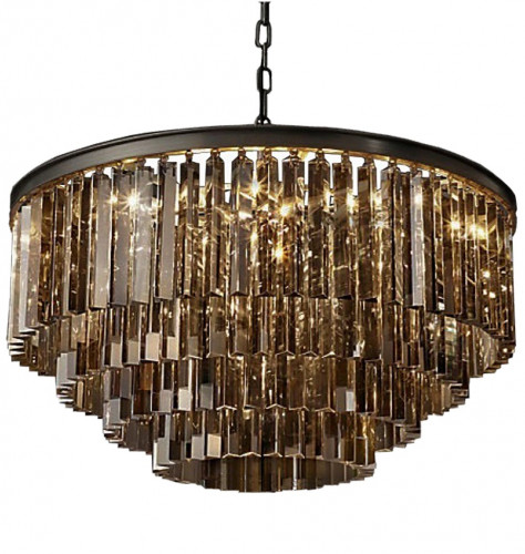 люстра odeon 4 rings smoke черное основание, дымчатое стекло в Череповце