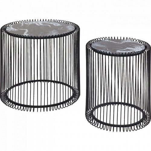 столик приставной wire черный 45x45x46 в Череповце