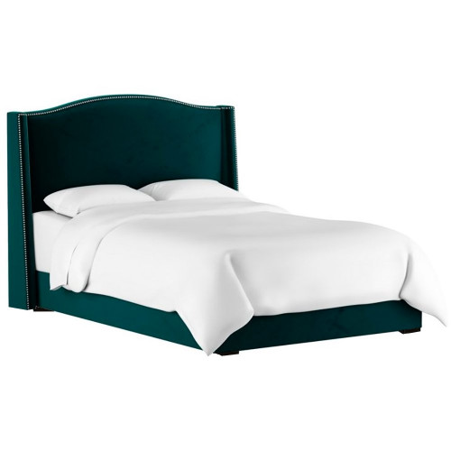 кровать двуспальная 180х200 синяя cole wingback peacock в Череповце