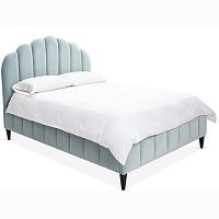 кровать двуспальная 180x200 голубая sutton scalloped в Череповце