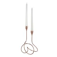 подсвечник медный металлический на 2 свечи loop, 28 см в Череповце