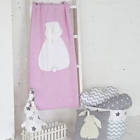 плед зайка 60*90 св.астра+белый в Череповце