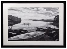 постер с паспарту в раме four boats at sunset в Череповце